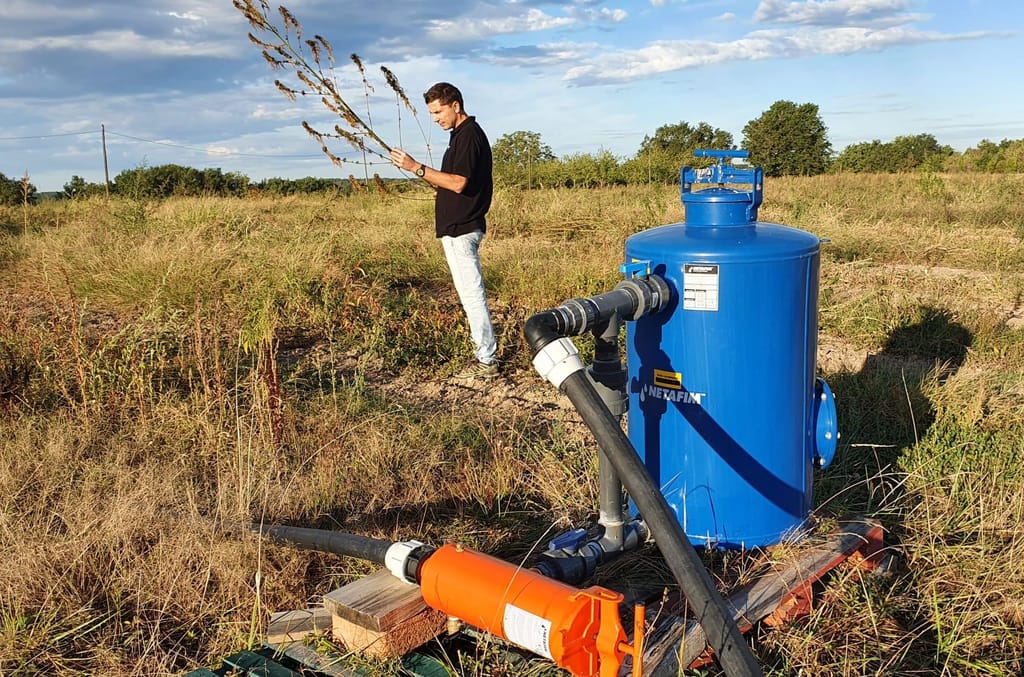 CBD irrigué en goutte à goutte