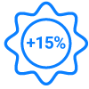 +15%