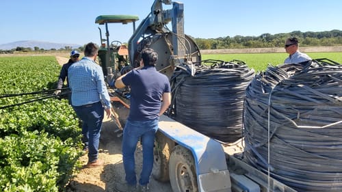 Gaines goutte à goutte recyclées